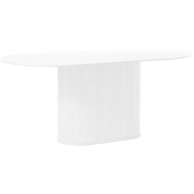Meubelplaats Eettafel Nola ovaal 180x95 cm eiken - wit