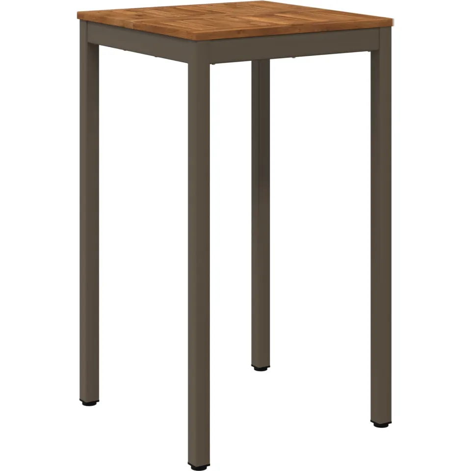 vidaXL Tuinbar Tafel NAARDEN Natuurlijk en Koffie 60 x 60,5 x 105 cm bruin, foto 3