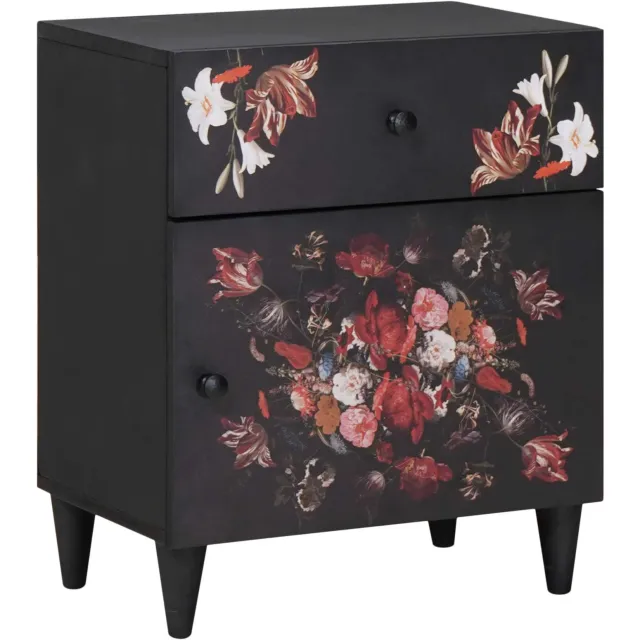vidaXL Nachtkastje Multikleur 50 x 33 x 60 cm Massief Mango Hout Meerkleurig