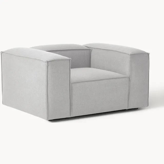 Westwing Collection Fauteuil Lennon Grijs