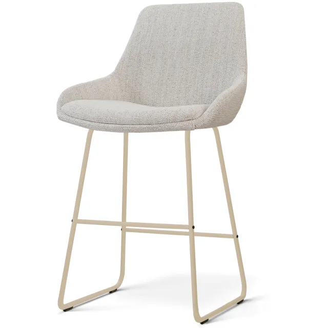 Nolon Nino-Isa barkruk beige gemêleerd - beige onderstel - 65 cm