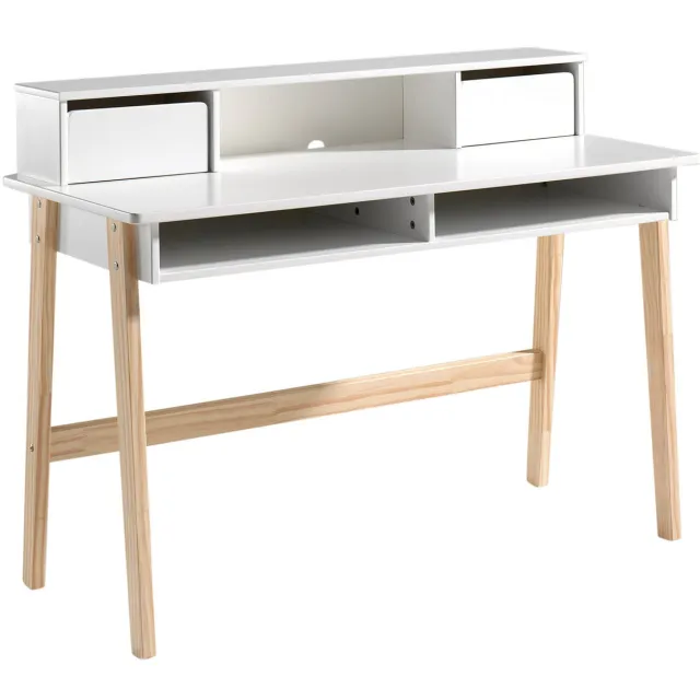 Bureau met opzet Jill-W Wit