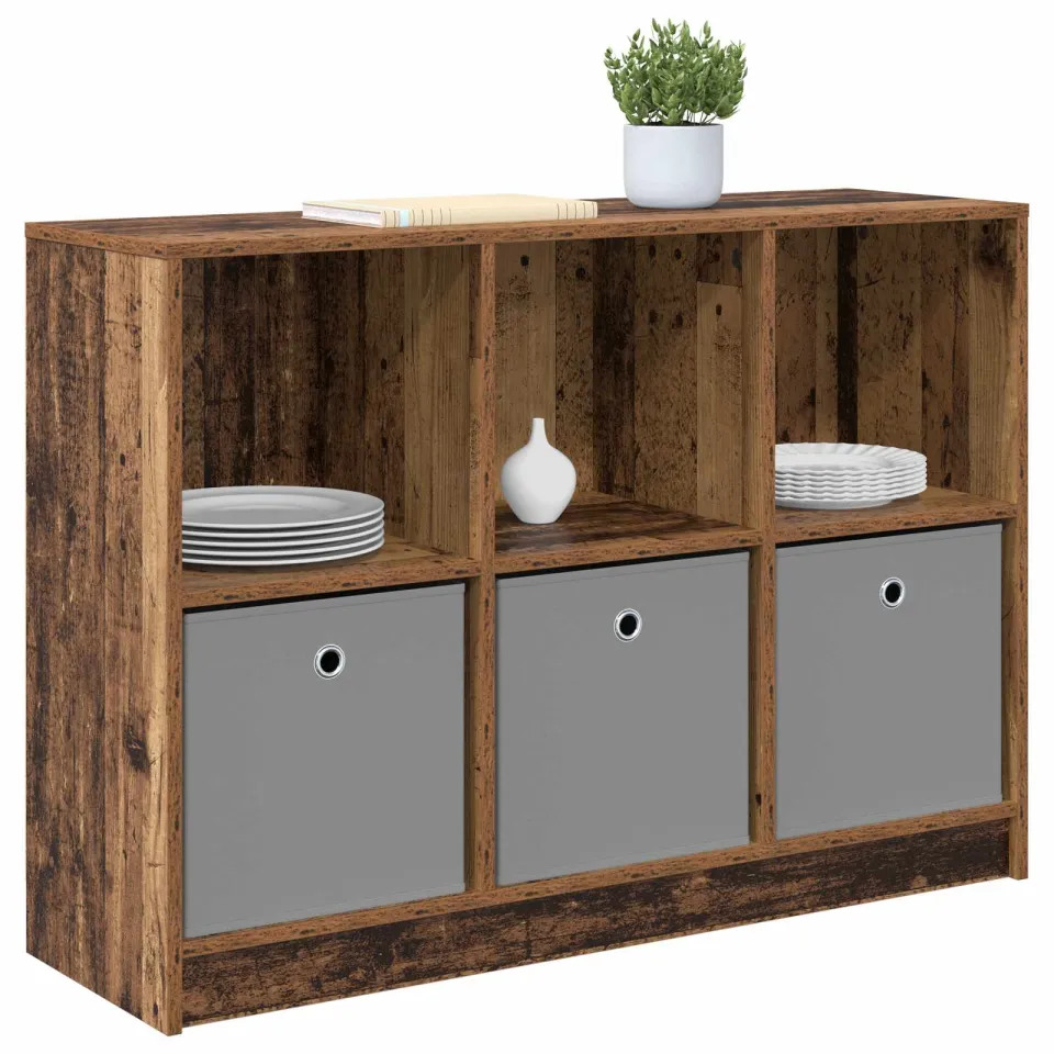 vidaXL Dressoir Oudhout 102 x 32 x 73,5 cm bruin, foto 3