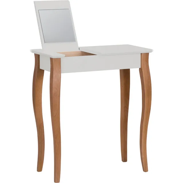 Viking Choice Lillo Kaptafel - Lichtgrijs - 65x35x74 cm - Met 2 Spiegels Lichtgrijs;Wit