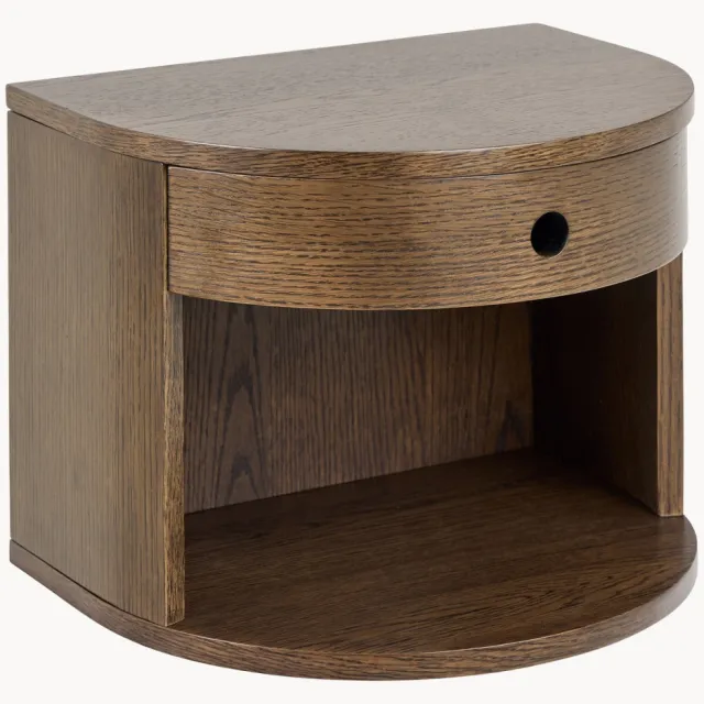 AC Design Houten wandnachtkastje Paron Bruin