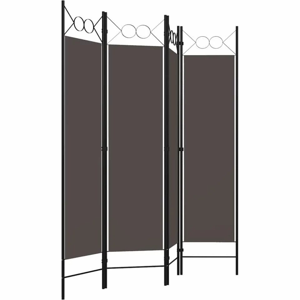 vidaXL Kamerscherm met 4 panelen 160x180 cm antraciet, foto 2