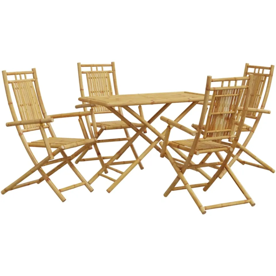 vidaXL 5-delige Tuinset bamboe bruin, foto 3
