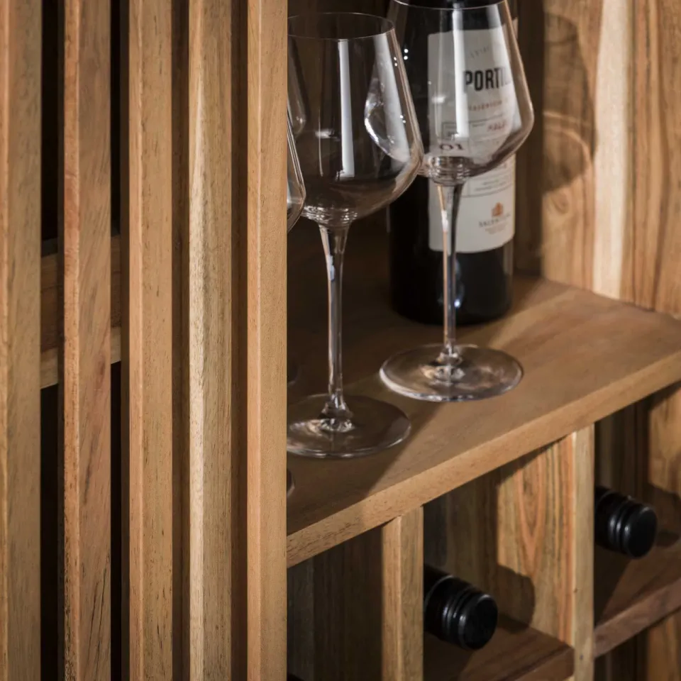 LifestyleFurn Sharolyn wijnkast naturel, foto 3