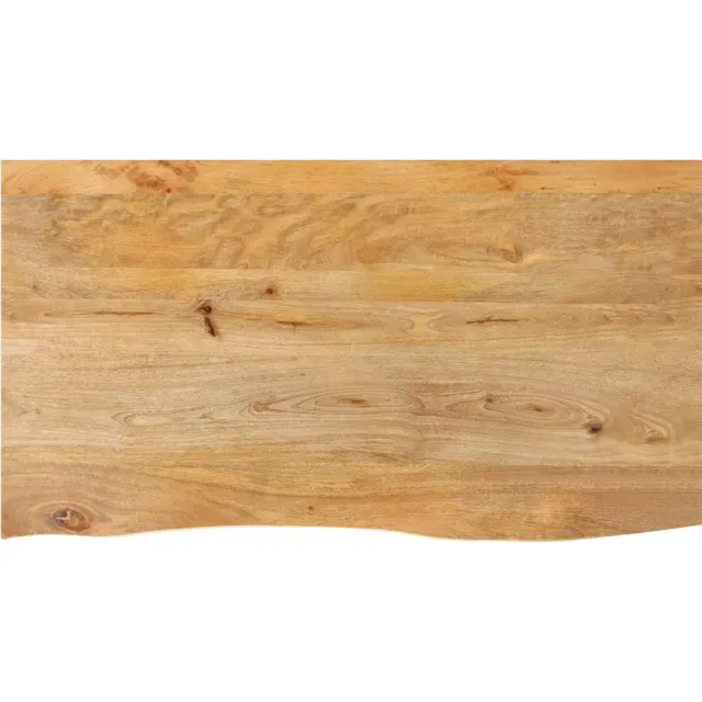 vidaXL Tafelblad met natuurlijke rand 120x60x2,5 cm massief mangohout Bruin