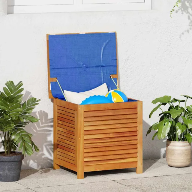 vidaXL Tuinbox met jaloezieën 60x50x56 cm massief acaciahout Bruin