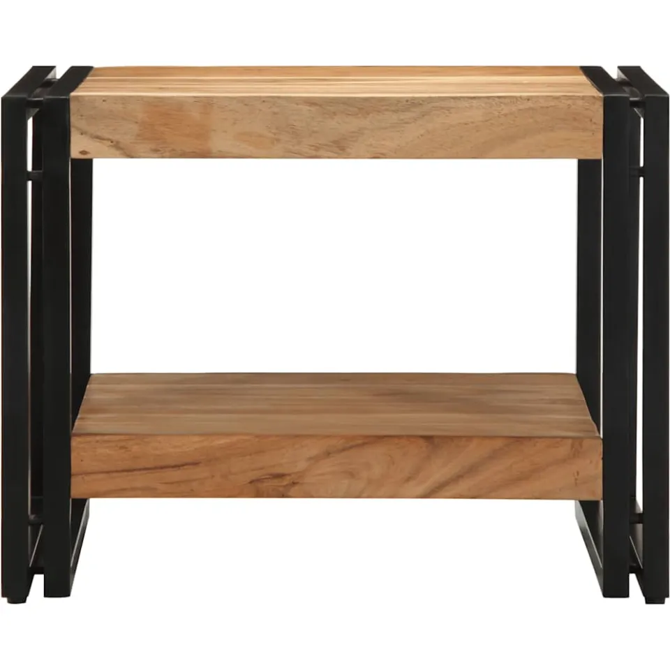 vidaXL Salontafel 50x50x38 cm massief acaciahout bruin, foto 2