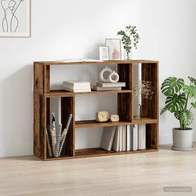 vidaXL TV-kast 100 x 30 x 50 cm Oud hout bruin, foto 2