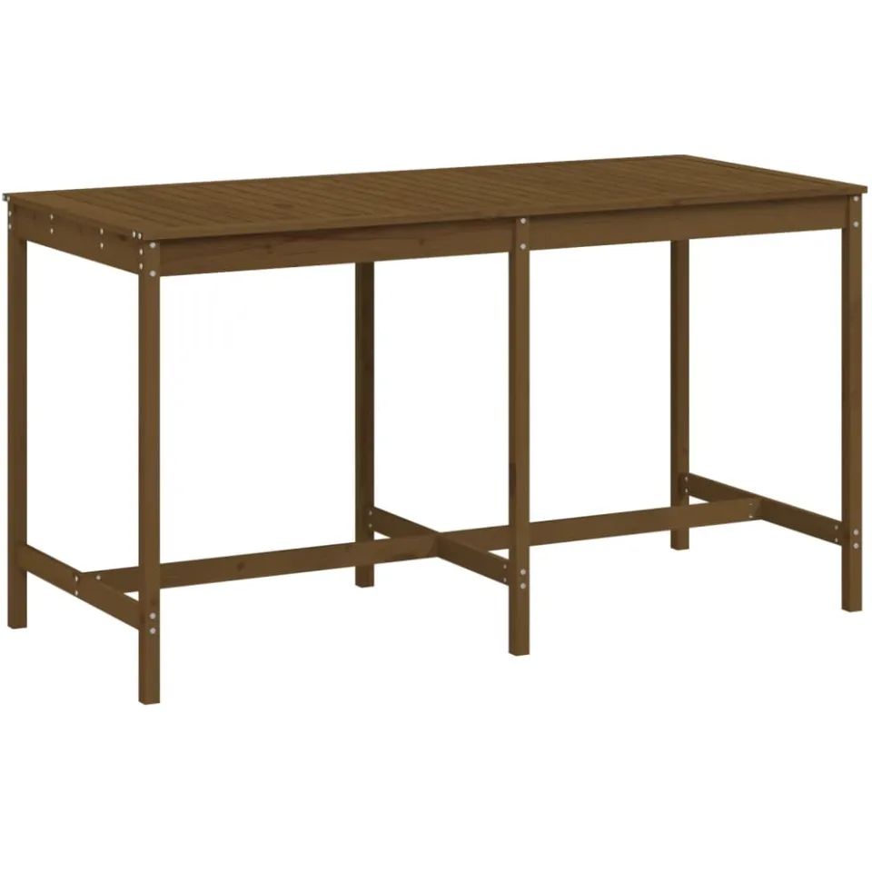 vidaXL Tuintafel 203,5x90x110 cm massief grenenhout honingbruin