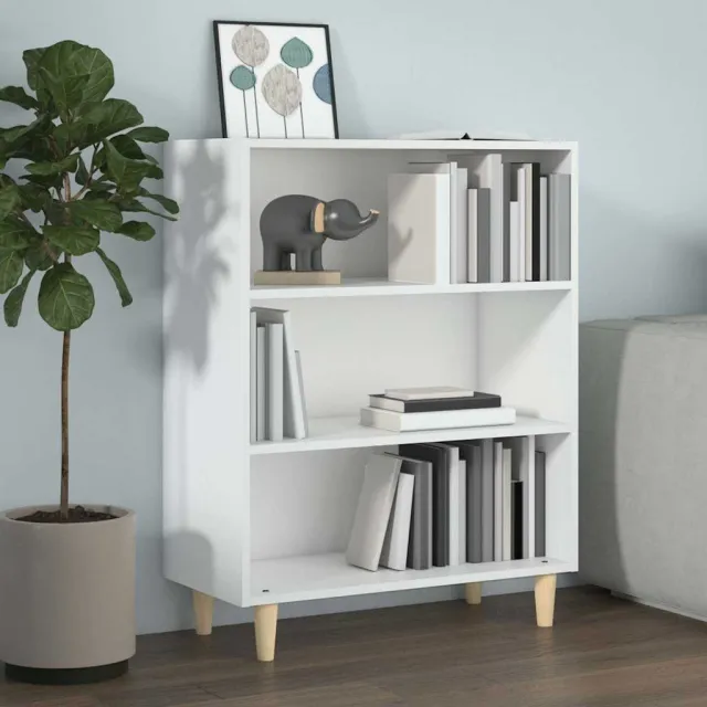 vidaXL Dressoir 69,5x32,5x90 cm bewerkt hout wit, foto 2