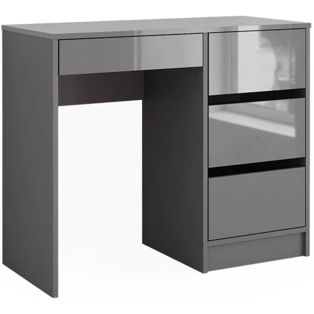 Vicco Sherry Bureau – 90 x 40 cm met laden Hoogglans grijs
