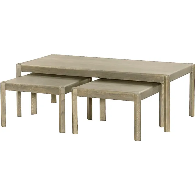 Tower Living Salontafel Amalfi En Bijzettafel (set) Whitewash Vanaf 50cm Off White