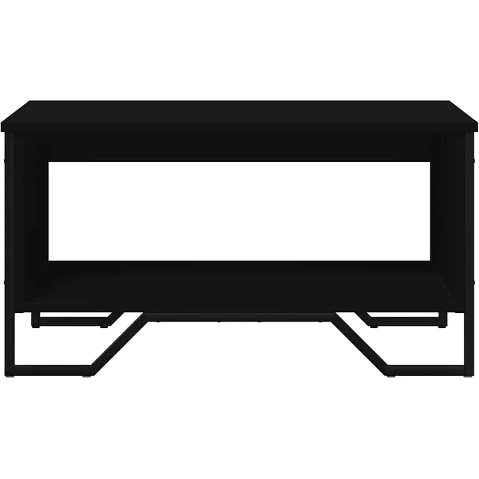 vidaXL Salontafel 75x51x40 cm bewerkt hout zwart