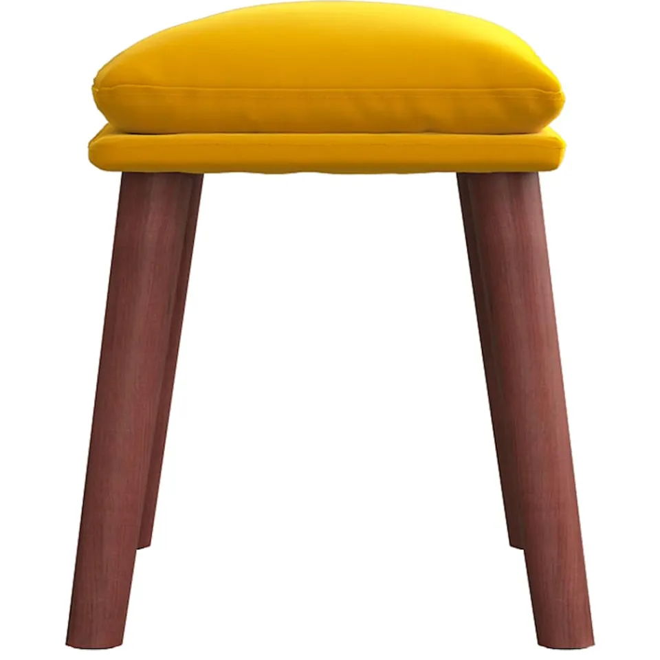 vidaXL Voetenbank 45x29,5x35 cm fluweel mosterdgeel, foto 4