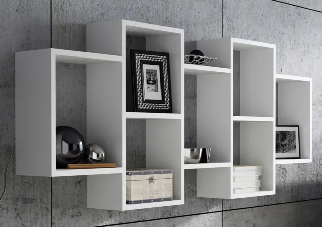 Matkam Wandplank - POLON BIS - wit boekenrek