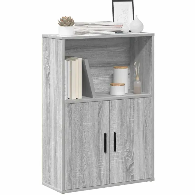 vidaXL Boekenkast 60x24x85 cm bewerkt hout grijs sonoma eikenkleurig