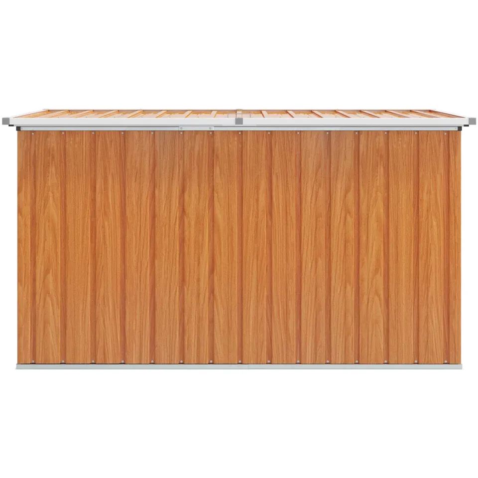 vidaXL Buitenopslagdoos Gegalvaniseerd staal 171 x 99 x 93 cm bruin, foto 4