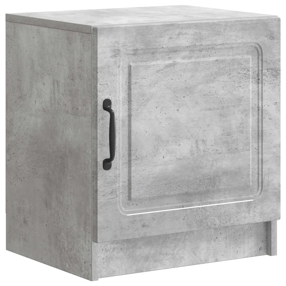 vidaXL Nachtkastje Betongrijs 43 x 34,5 x 47 cm Bewerkt hout grijs, foto 3