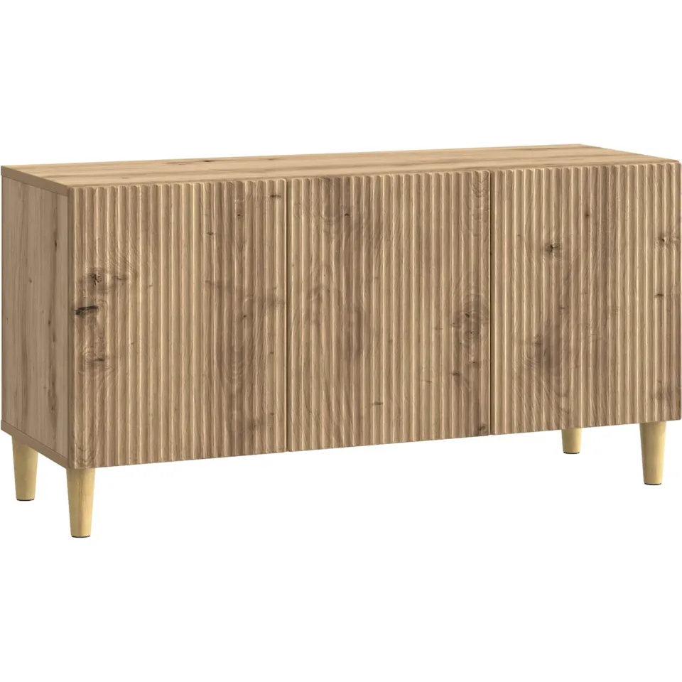 vidaXL TV-kast 99 x 34,5 x 50 cm Artisanaal eiken Bewerkt hout, foto 3