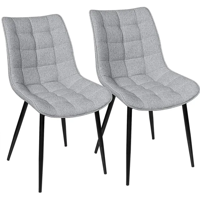MyGroot Luxe Eetkamerstoelen - Licht Grijs - Set van 2 Met armleuning - Fluweel - Velvet stoel - Eetkamerstoel - Kuipstoel - Industriële - Woonkamerstoelen Nieuw Collectie!