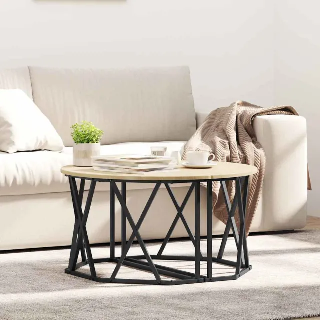 vidaXL Salontafel Sonoma Eiken 80 x 80 x 42 cm Bruin