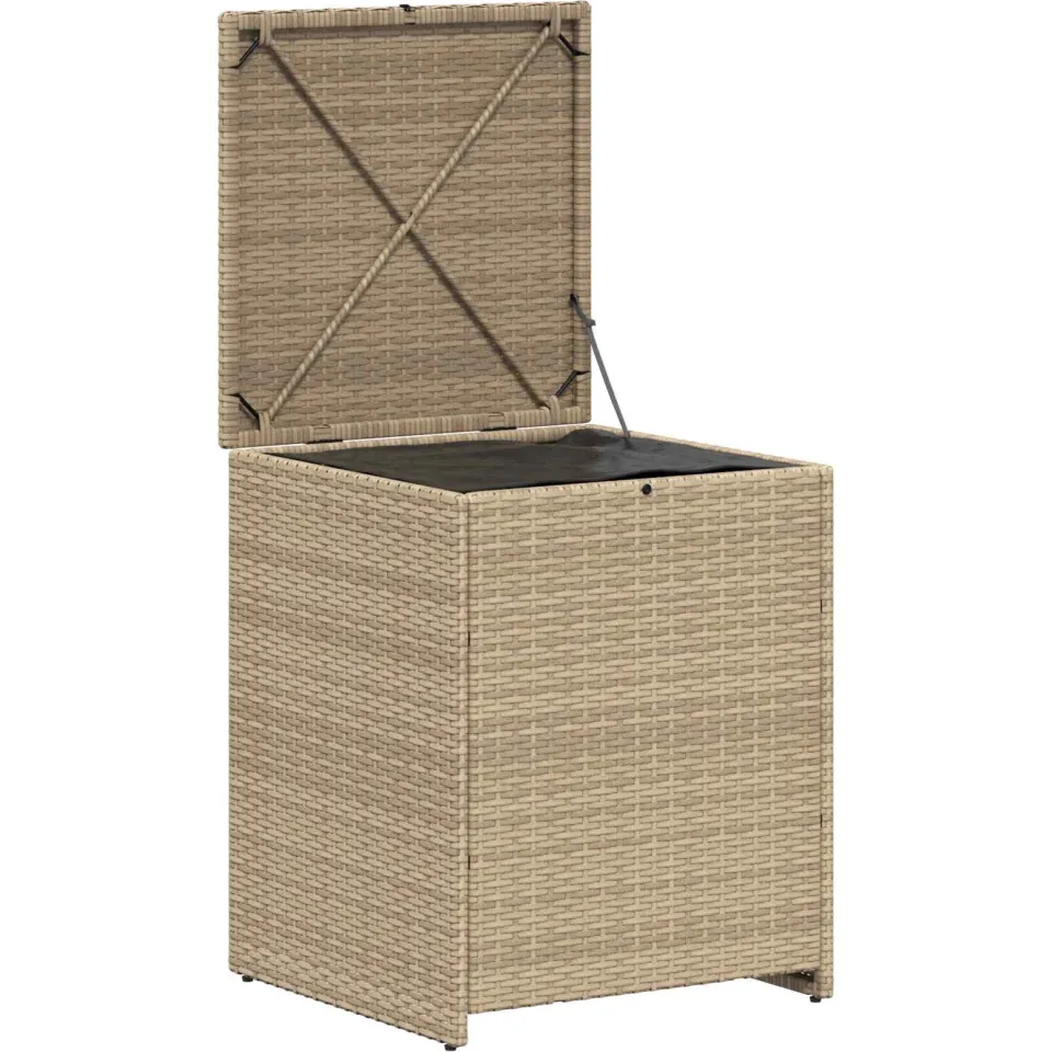 vidaXL Kussenbox 55 x 55 x 69 cm staal beige, foto 4