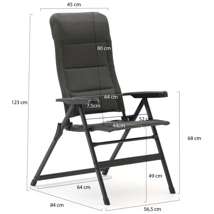 Forza Furniture Forza Tione standenstoel met voetenbank Grijs