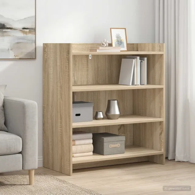 vidaXL Dressoir Sonoma Eiken 75 x 36 x 80 cm Bewerkt hout Bruin