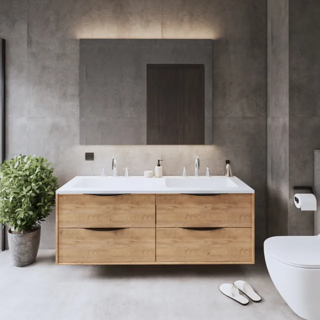 Gliss Design Eleganz Hera onderkast vier lades oak classic Eiken