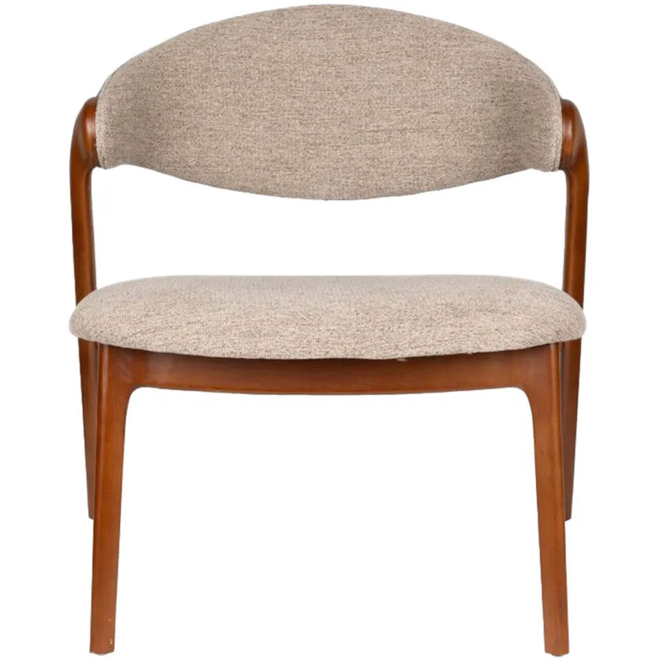 Dutchbone fauteuil Babington walnoot