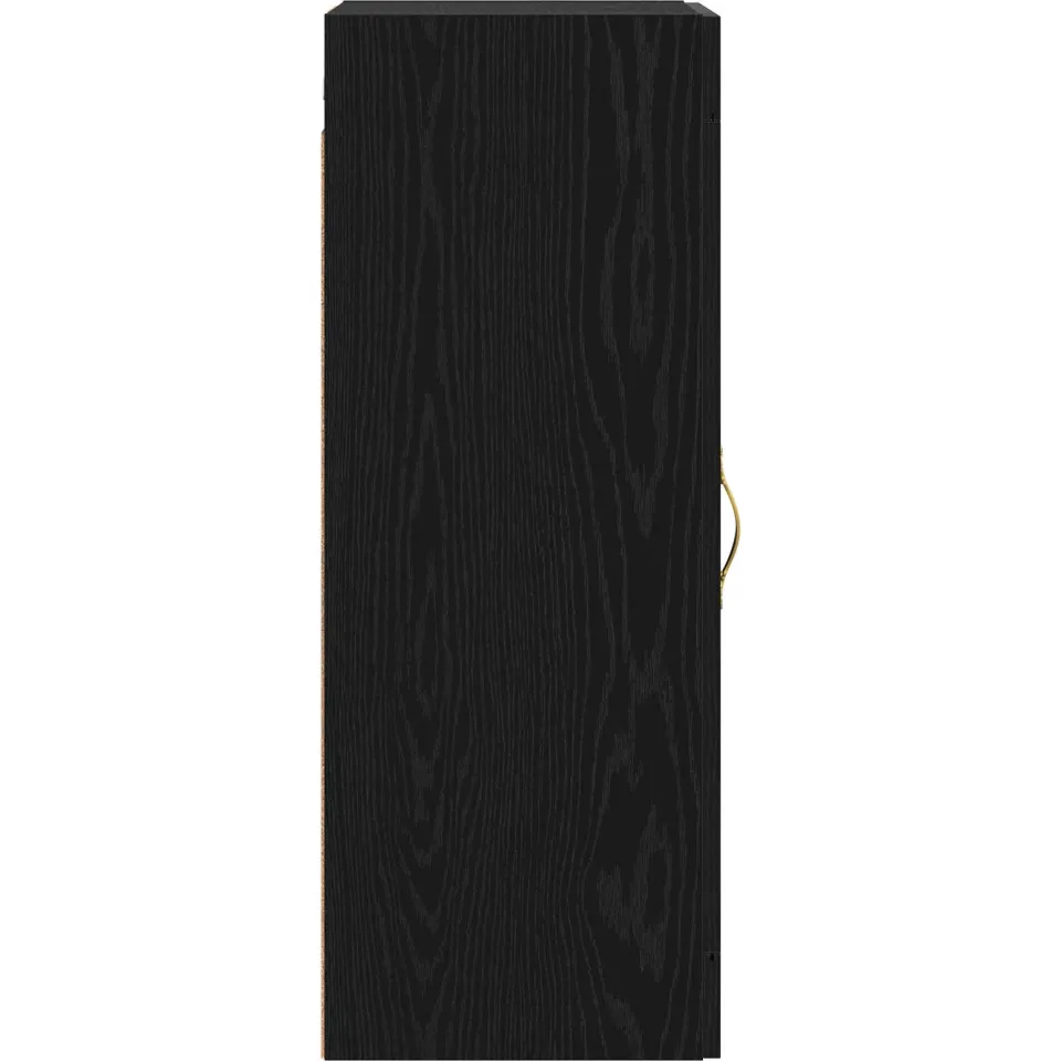 vidaXL Wandkast Zwart eiken 34,5 x 34 x 90 cm Bewerkt hout, foto 4