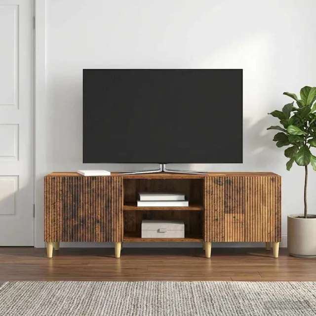 vidaXL TV-kast Oud hout 150 x 31 x 50 cm Bewerkt hout bruin, foto 2