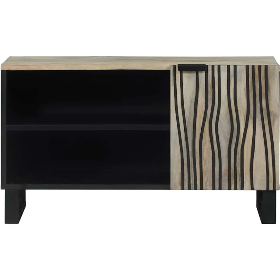 vidaXL TV Eenheden 80 x 33 x 46 cm Wit Bewerkt hout, foto 3