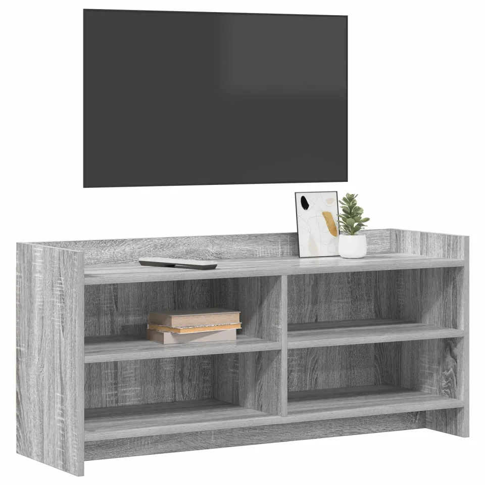 vidaXL TV-kast 100 x 33 x 47 cm Grijs Sonoma Bewerkt hout