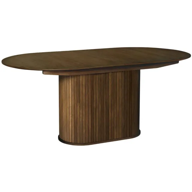 Nordic Home Amie uitschuifbare eettafel 95x180-230 cm ovaal - bruin