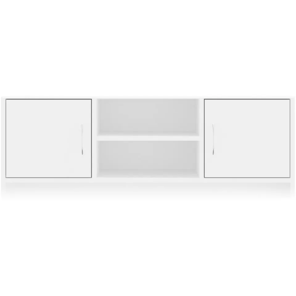 vidaXL Tv-meubel 102x30x37,5 cm bewerkt hout wit