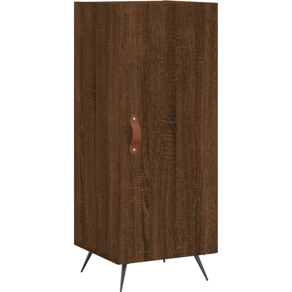 vidaXL Dressoir 34,5x34x90 cm bewerkt hout bruin eikenkleur, foto 3
