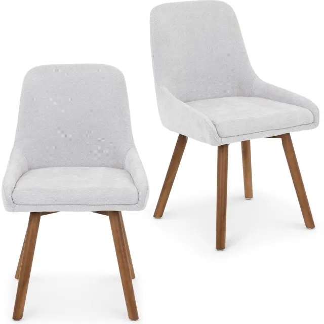 IDIMEX Eetkamerstoelen PIPPA, set van 2 – grijs