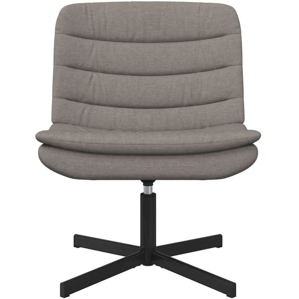 vidaXL Draaistoel Taupe 63 x 75 x 76 cm Stof, foto 4