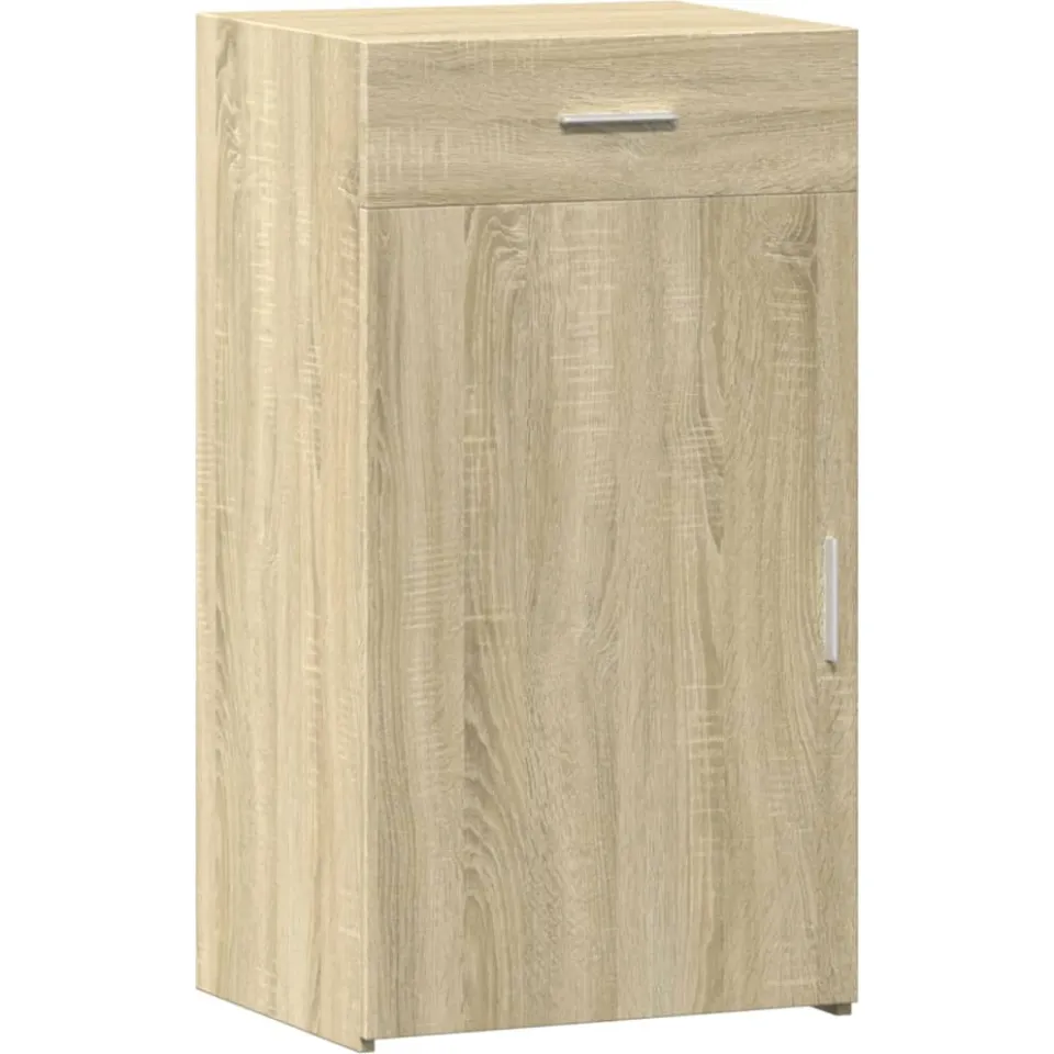 vidaXL Dressoir 50x42,5x93 cm bewerkt hout sonoma eikenkleurig, foto 3