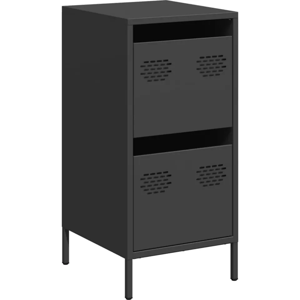 vidaXL Dressoir 35x39x73,5 cm koudgewalst staal zwart, foto 3