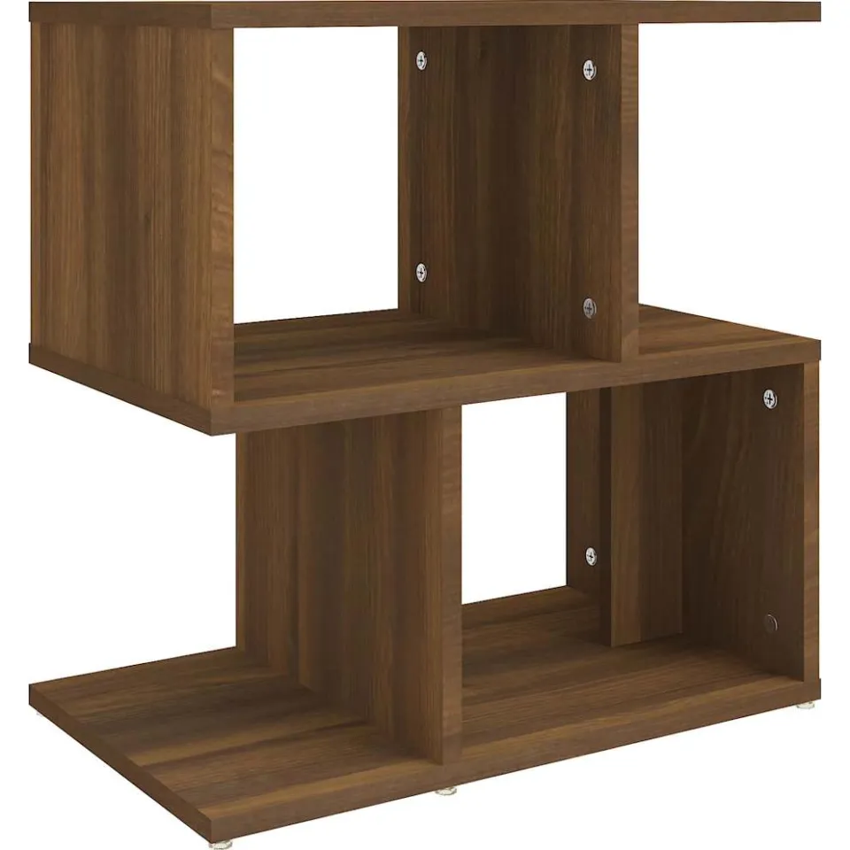 vidaXL Nachtkastje 50x30x51,5 cm bewerkt hout bruin eikenkleur, foto 3