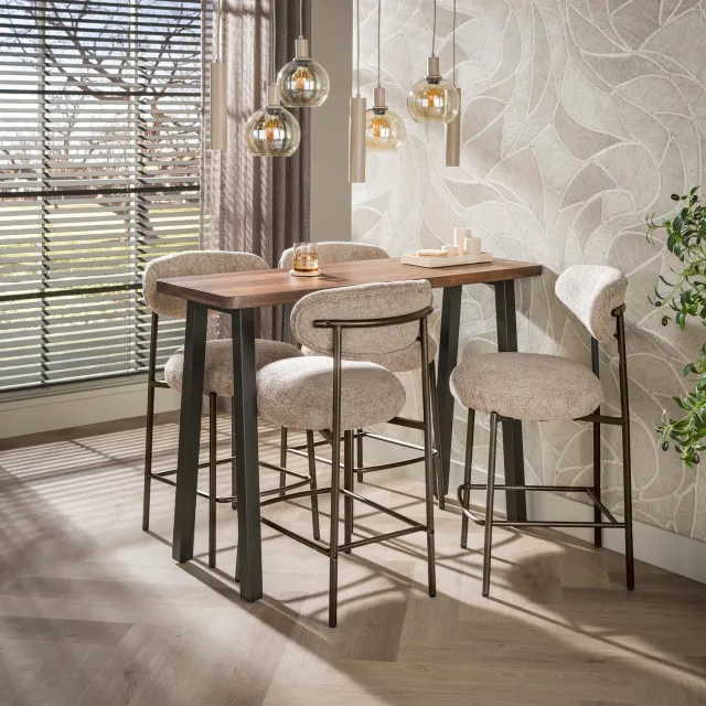 Hoyz Collection Bartafel Arlo - Bruin - 45x130x92 cm