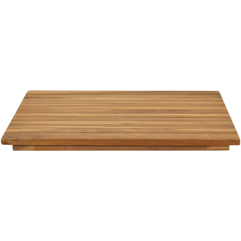 vidaXL Tafelblad 50 x 50 x 3,5 cm Vierkant Massief Teakhout Naturel Bruin