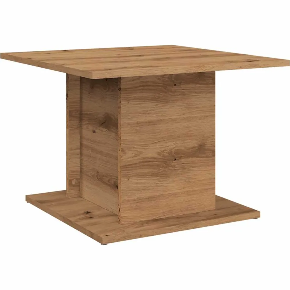 vidaXL Salontafel 55,5x55,5x40 cm bewerkt hout artisanaal eikenkleur, foto 3