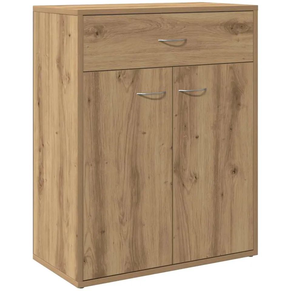 vidaXL Dressoir 60x30x75 cm bewerkt hout artisanaal eikenkleurig, foto 3